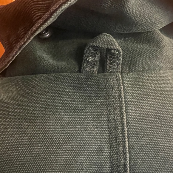 Carhartt Men's Teal or Forest Green Field Jacket with Black Collar - Picture 4 of 12